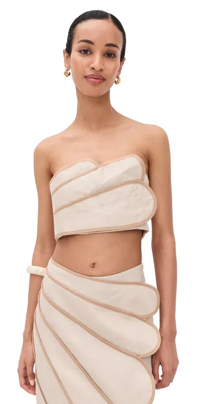 Azulu Sango Top Latte In Brown