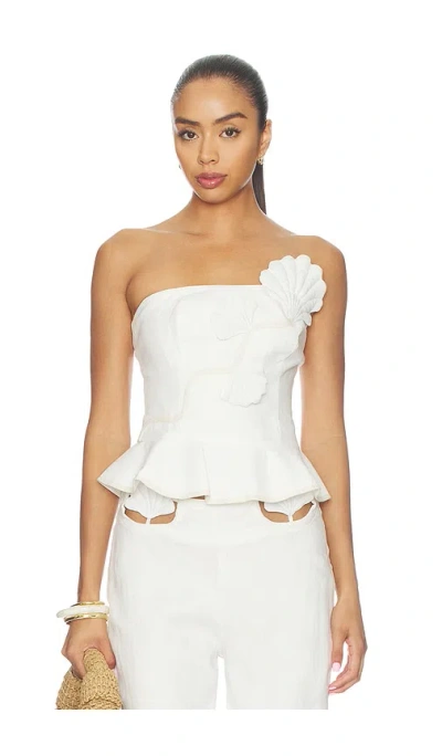 Azulu Vaiana Top In White