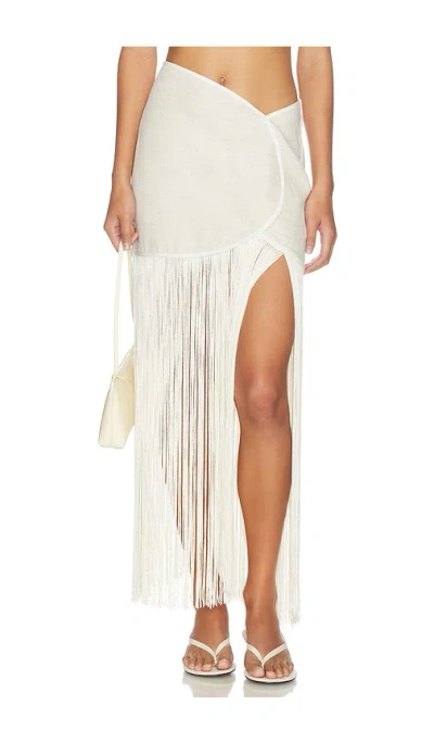Azulu X Revolve Joelle Skirt In Beige Melange