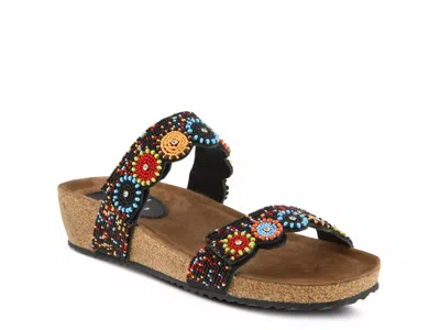 Azura Bahama Wedge Sandal In Multi