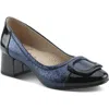 Azura By Spring Step Babysteps Two-tone Cap Toe Pump In Blue