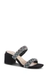 Azura By Spring Step Fabilous Rhinestone Sandal In Black