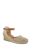 Azura By Spring Step Lia Espadrille Wedge Sandal In Beige