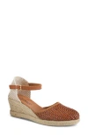 Azura By Spring Step Lia Espadrille Wedge Sandal In Brown