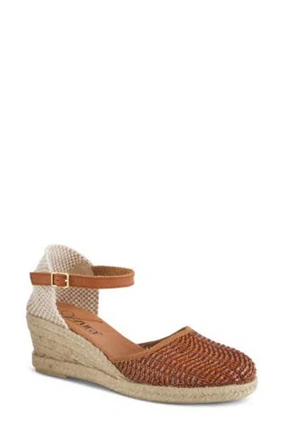 Azura By Spring Step Lia Espadrille Wedge Sandal In Brown