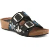 Azura By Spring Step Miraflores Platform Wedge Slide Sandal In Multi