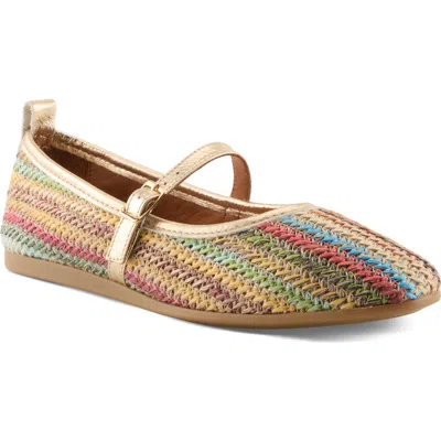 Azura By Spring Step Multicolor Raffia Ballet Flat