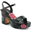 Azura By Spring Step Oh My Kay Platform Sandal In Black
