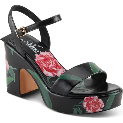 Azura By Spring Step Oh My Kay Platform Sandal In Black