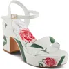 Azura By Spring Step Oh My Kay Platform Sandal In White