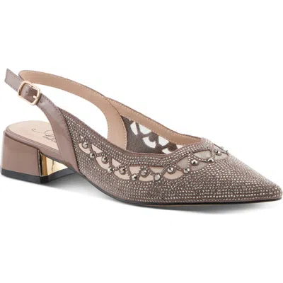 Azura By Spring Step Pretigurl Pointed Toe Slingback Flat In Brown