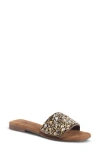 Azura By Spring Step Sizzling Rhinestone Embellished Slide Sandal In Bronze Multi