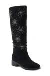 Azura By Spring Step Stardusk Crystal Boot In Black