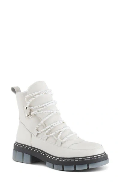 Azura By Spring Step Supertramp Faux-fur Lined Boot In White