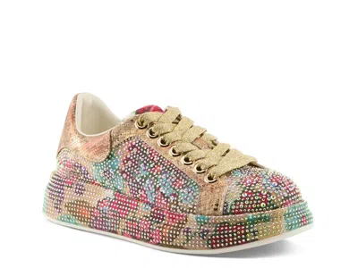 Azura Crystalushus Platform Sneaker In Multi