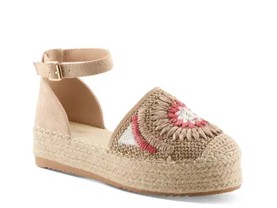 Azura Endlessluv Espadrille Platform Sandal In Brown