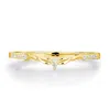 Azura Jewelry New York Women's Glowing Orchid Band Yellow Gold Vermeil