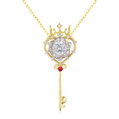Azura Jewelry New York Women's Gold Rosa Key Three-way Necklace