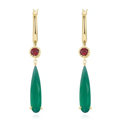 Azura Jewelry New York Women's Howl's Moving Castle Earrings Yellow Gold Vermeil