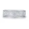 Azura Jewelry New York Women's Silver Everwood Carved Band White Gold Vermeil - Male