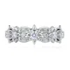 Azura Jewelry New York Women's Silver Garden Of Stars Ring White Gold Vermeil