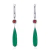 Azura Jewelry New York Women's Silver Howl's Moving Castle Earrings White Gold Vermeil