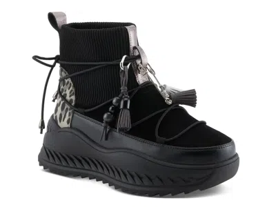 Azura Jumper Platform Bootie In Black