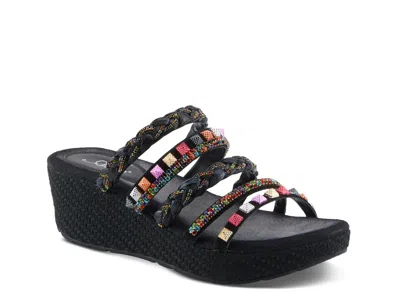 Azura Shinychic Wedge Sandal