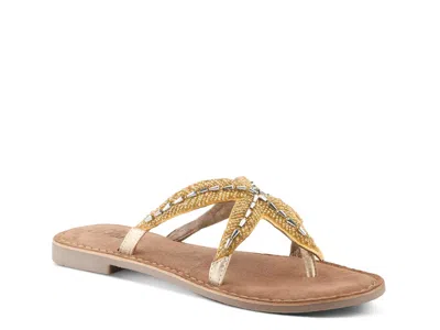 Azura Starry Sandal In Gold