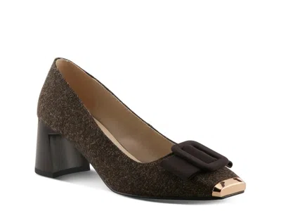 Azura Twistedtweed Pump In Brown