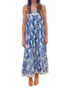 Azure And Indigo Lamu Maxi Dress In Blue