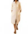 Azure And Indigo White Linen Dress