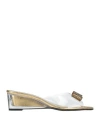 Azurée Cannes Woman Sandals Transparent Size 10 Plastic In Transparent