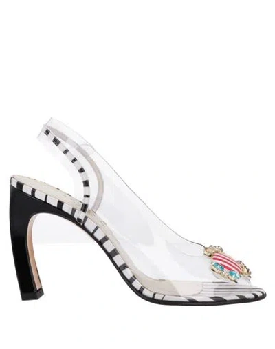 Azurée Cannes Woman Sandals Transparent Size 8 Rubber