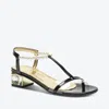Azurée Cannes Women's Mur Sandal In Black In Multi