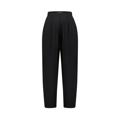 Azzalia Women's Black Pencil Cut Rayon Pants