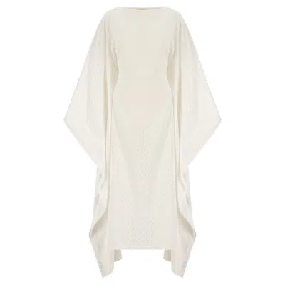 Azzalia Women's Fleuri Breezy Kaftan- White