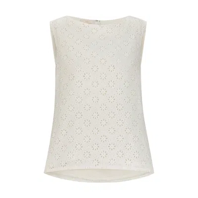 Azzalia Women's Fleuri Sleeveless Top - White