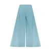 Azzalia Women's Quirky Flared Pants - Blue In Blue