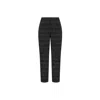 Azzalia Women's Straight Cut Pants In Tweed-black In Black