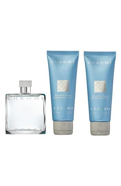Azzaro Chrome Eau De Toilette Set In Transparent
