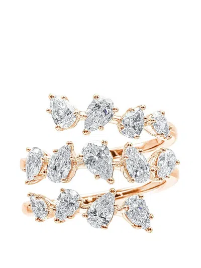 Azzaro Diamond Wrap Ring In Gold