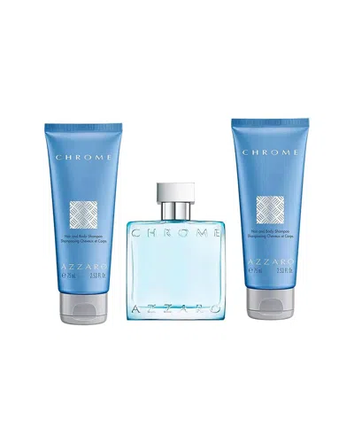 AZZARO AZZARO MEN'S 1OZ CHROME 3PC SET