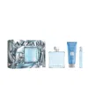 Azzaro Men's 3-pc. Chrome Eau De Toilette Fragrance Set In Transparent