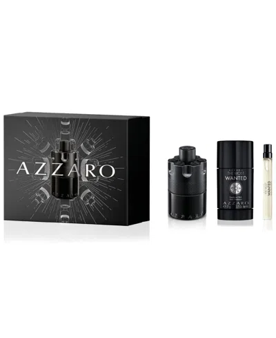 Azzaro Men's 3-pc. The Most Wanted Eau De Parfum Intense Gift Set In Black