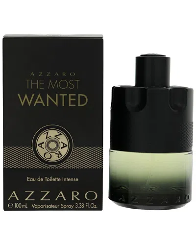 Azzaro Men's 3.38oz  The Most Wanted Intense Eau De Parfum Spray In Transparent