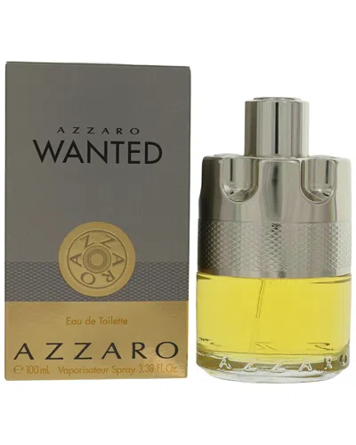Azzaro Men's 3.38oz  Wanted Eau De Toilette Spray In Transparent