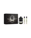 Azzaro Men's 3.4oz The Most Wanted 3pc Set