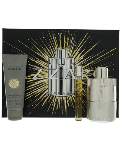Azzaro Men's 3pc Wanted Gift Set In Transparent
