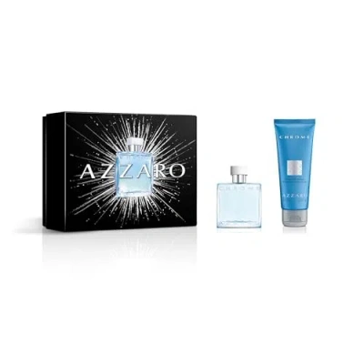 Azzaro Men's Chrome Gift Set Fragrances 3614274306460 In Transparent